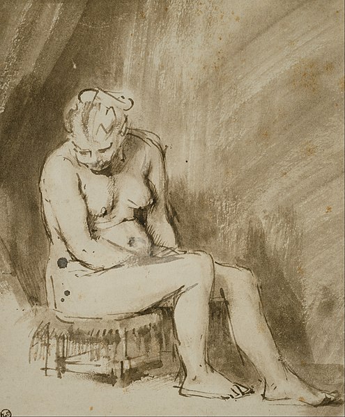 File:Rembrandt Harmenszoon van Rijn - Nude Woman Seated on a Stool - Google Art Project.jpg