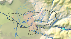 Mapa dos rios de Granada