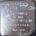 Stolperstein für Johanna Salomon