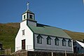 Die Kirche von Sandvík.