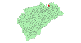 Kaart van Honrubia de la Cuesta
