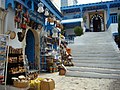 main street with souvenir shop