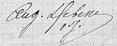 signature d'Auguste Debesse