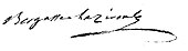 signature de Georges Bergasse de Laziroules