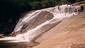 Bathing area below the main cascades of the falls