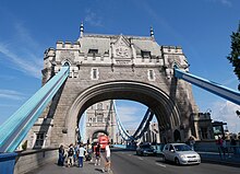 The south arch of Tower Bridge South Arch of Tower Bridge (South Face - 01).jpg