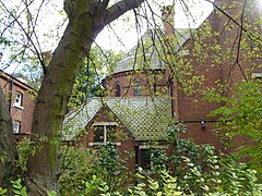 Iglesia de San Olave (1893), Woodberry Down, Manor House, London, Londres, mostrando la noble cancela apse[CP 10]​