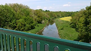 La rivière l'Yerres à Soignolles-en-Brie.