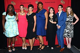 Members of the cast and crew with their Peabody Award, May 2014 The cast and crew of 'Orange is the New Black' 2014.jpg