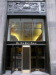 The New York Times Building in Times Square, Midtown Manhattan The new york times building in new york city.jpg