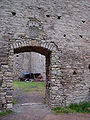 Restauriertes Portal mit Wappen der Herren von Hopfgarten