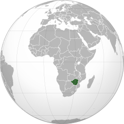 Localização Zimbábue, Zimbabué, Zimbabwe