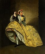 「腹を立てた女房」（ジョン・ヴァンブラの喜劇)でのデイヴィッド・ギャリック (c.1763) Brownsword Gallery