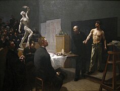 The Anatomy Class an der Ecole des Beaux Arts (1888) von François Sallé