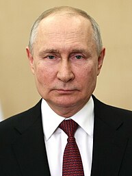 American intelligence agencies concluded that Russian president Vladimir Putin personally ordered the covert operation, code named Project Lakhta, while Putin denied the allegations. At the 2018 Helsinki summit, Putin said that he wanted Trump to win because he talked about normalizing the U.S.-Russia relationship. Vladimir Putin (18-06-2023) (cropped).jpg