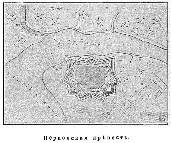 Карта к статье «Пернов» № 2. Военная энциклопедия Сытина. Том № 18. (Санкт-Петербург, 1911-1915).jpg