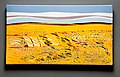 Field (a tribute to Van Gogh) enamel on metal sheet, 46x83cm (2012)