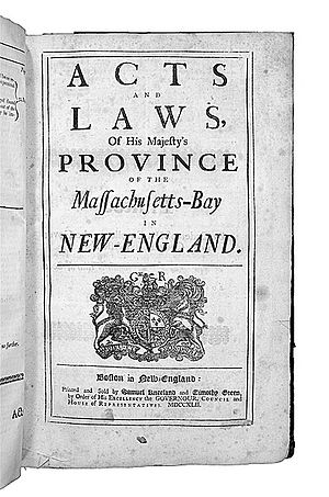 Acts and Laws, of His Majesty's Province of th...