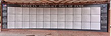 The American Astronaut Wall of Fame at the Meteor Crater site near Winslow, Arizona. 2016 PANO Meteor Crater 02.jpg