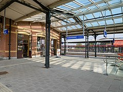 Geldermalsen, erneuerte Bahnsteigüberdachung