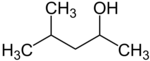 Strukturformel von 4-Methyl-2-pentanol