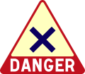 A12: Extra-Beschilderung bei Gefahren (bis 1977)