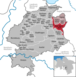 Kaart van Bad Nenndorf