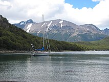 Del av kuststräckan längs Beaglekanalen.