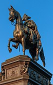 Equestrian statue of Frederick the Great, Unter den Linden, Berlin. Bronze by Christian Daniel Rauch, 1851