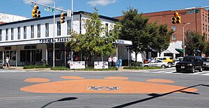 Toomer's Corner in Downtown Auburn