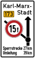 Bild 55 V 1 Tafel für Umleitung des Verkehrs (TGL 10 629, Blatt 3, S. 32)