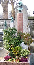 Cénotaphe de Leconte de Lisle, cimetière du Montparnasse (Paris) Vue d’ensemble