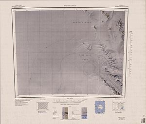 Topographische Karte mit Priestley Névé