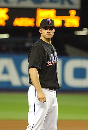 David Wright wearing the Mets' alternate colors