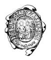 Dieses Dieburger Siegel ist ein Pfarrsiegel, dessen Petschaft noch vorhanden ist. Es stammt aus dem 18. Jahrhundert. Es zeigt die Apostel Petrus und Paulus, die seit vielen Jahrhunderten als Patrone der Pfarrkirche verehrt werden.