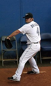 Kyle Drabek with the Blue Jays during the 2010 season. Drabek was acquired by the Jays in a multi-player trade involving Roy Halladay. Drabek pic.jpg