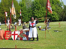 St George's Day festival in Kent. English Festival, St. George's Day, RIverside, Medway archer.jpg
