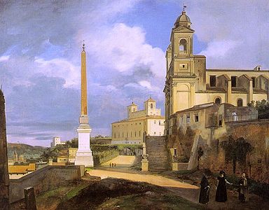 "Trinità dei Monti e a Vila Médici", por François Marius Granet.