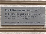 Fred Zinnemann – Gedenktafel