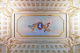 Fresco with Pope Pius VI and angels