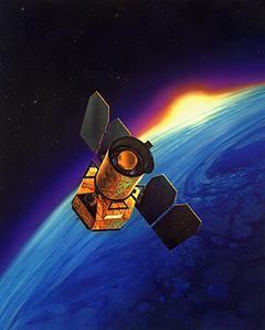 Мистецька ілюстрація на тему GALEX на навколоземній орбіті