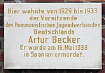 Gedenktafel am Haus, Dingelstädter Straße 48a, in Berlin-Alt-Hohenschönhausen