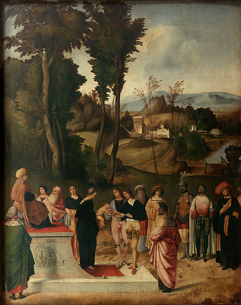 File:Giorgione - Mosè alla prova del fuoco - Google Art Project.jpg