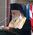 Seine Seligkeit Patriarch Gregorios III. bei einer Investitur des Lazarus-Orden in Krefeld-Hüls.