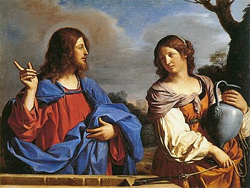 Guercino - Jesus and the Samaritan Woman at th...