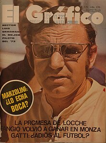 Héctor Luis Gradassi on the cover of a magazine.