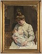 Kvinna med barn, slutet av 1800-talet eller tidigt 1900-tal.