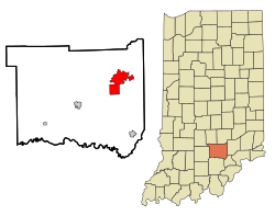 Location in the state of Indiana