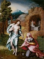 Noli me tangere, de Jerónimo Cósida, 1570.