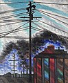 Joseph Stella: Telegraph Poles with Buildings